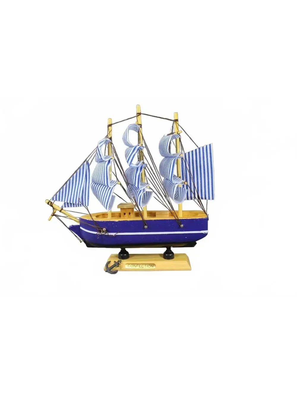 Tongsheng Wooden Sailing Craft Model Ship Nautical Decor